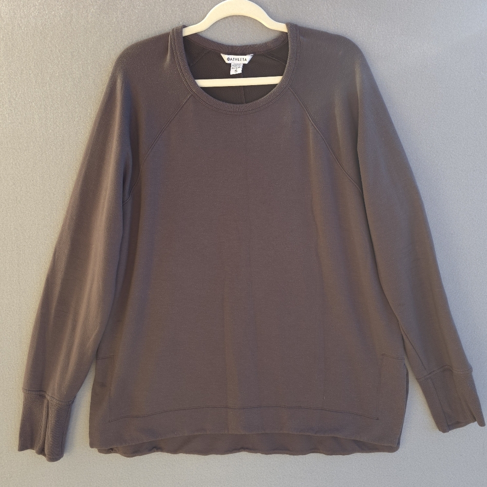 Athleta Gray Women's Pullover Sweatshirt XL